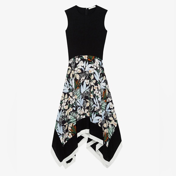 Rosange Mixed Media Midi Dress - Picture 4 of 5